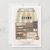 Lokaal geteelde boerenmarkt Herfst 1e verjaardag Kaart (Voorkant)