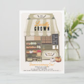 Lokaal geteelde boerenmarkt Herfst 1e verjaardag Kaart (Staand voorkant)