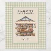 Lokaal geteelde Boerenmarkt Wijnfles Wijn Etiket (Enkel label)