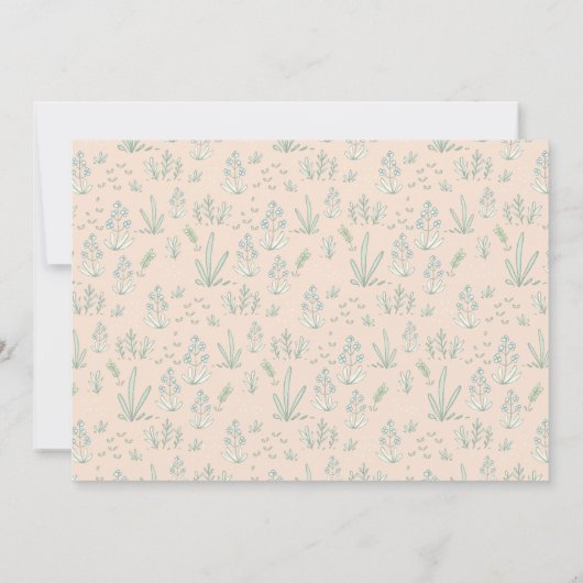 Lokaal geteelde egel-Baby shower uitnodigen Bedankkaart (Achterkant)