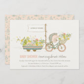 Lokaal geteelde egel-Baby shower uitnodigen Bedankkaart (Voorkant / Achterkant)