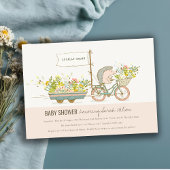 Lokaal geteelde egel-Baby shower uitnodigen Bedankkaart