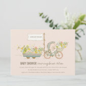 Lokaal geteelde egel-Baby shower uitnodigen Bedankkaart (Staand voorkant)