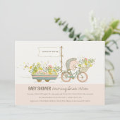 Lokaal geteelde egel-Baby shower uitnodigen Bedankkaart (Staand voorkant)