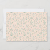 Lokaal geteelde egel-Baby shower uitnodigen Bedankkaart (Achterkant)