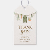 Lokaal geteelde Farmer's Market Baby shower gunst Cadeaulabel (Voorkant)