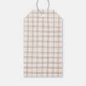 Lokaal geteelde Farmer's Market Baby shower gunst Cadeaulabel (Achterkant)