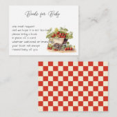 Lokaal geteelde Farmer's Market Books voor Baby Informatiekaartje (Voorkant / Achterkant)