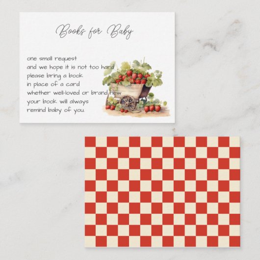 Lokaal geteelde Farmer's Market Books voor Baby Informatiekaartje (Voorkant / Achterkant)