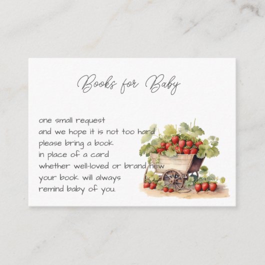 Lokaal geteelde Farmer's Market Books voor Baby Informatiekaartje (Voorkant)