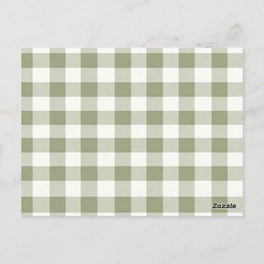 Lokaal geteelde Fresh Market Baby shower Details Briefkaart (Achterkant)