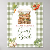 Lokaal geteelde Fresh Market Baby shower Guest Boo Poster (Voorkant)