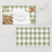 Lokaal geteelde Fresh Market Registry Kaart Gingha (Voorkant / Achterkant)