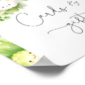 Lokaal geteelde groentekaarten en geschenkbordje poster (Hoek)