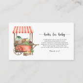 Lokaal geteelde groentekar - boeken voor baby informatiekaartje (Voorkant)