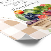 Lokaal geteelde groenten boer Baby Sock Hunt Poster (Hoek)