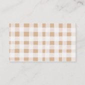 Lokaal geteelde groenten Boer Markt Luier Raffle Informatiekaartje (Achterkant)