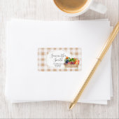 Lokaal geteelde groenten boeren markt adres label (Insitu)