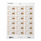 Lokaal geteelde groenten boeren markt adres label (Full Sheet)