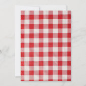 Lokaal geteelde groenten Eerste Verjaardag Uitnodi Kaart (Achterkant)