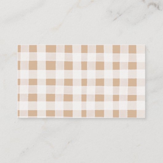 Lokaal geteelde groenten Farmer Market Baby Regist Informatiekaartje (Achterkant)