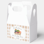 Lokaal geteelde groenten Farmer Market Baby shower Bedankdoosjes (Geopend)