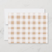 Lokaal geteelde groenten Farmer Market Baby shower Bedankkaart (Achterkant)