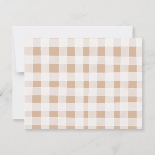 Lokaal geteelde groenten Farmer Market Baby shower Bedankkaart (Achterkant)