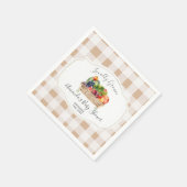 Lokaal geteelde groenten Farmer Market Baby shower Servet (Hoek)