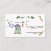 Lokaal geteelde groenten - luierverloting ticket informatiekaartje (Voorkant)