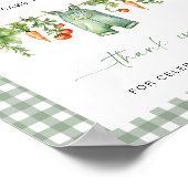 Lokaal geteelde gunsten teken groenten kleding lij poster (Hoek)