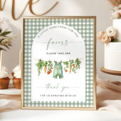 Lokaal geteelde gunsten teken groenten kleding lij poster