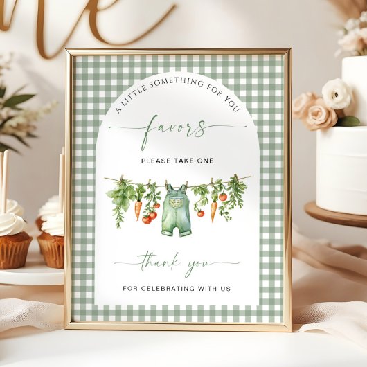 Lokaal geteelde gunsten teken groenten kleding lij poster