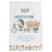 Lokaal geteelde Hedgehog Baby shower Gift Bag Medium Cadeauzakje (Voorkant)