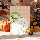 Lokaal geteelde herfst groenten kaarten en geschen poster