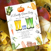 Lokaal geteelde Herfst Groenten Tuin Jongen Baby Kaart