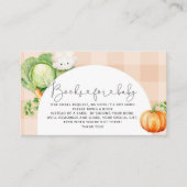 Lokaal geteelde herfst pompoen boeken voor baby ti informatiekaartje (Voorkant)