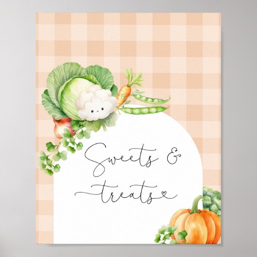 Lokaal geteelde Herfst pompoen Snoep en lekkers Poster (Voorkant)