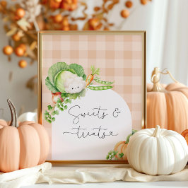 Lokaal geteelde Herfst pompoen Snoep en lekkers Poster