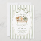 Lokaal geteelde Herfst Sage Green Baby shower Kaart (Voorkant)