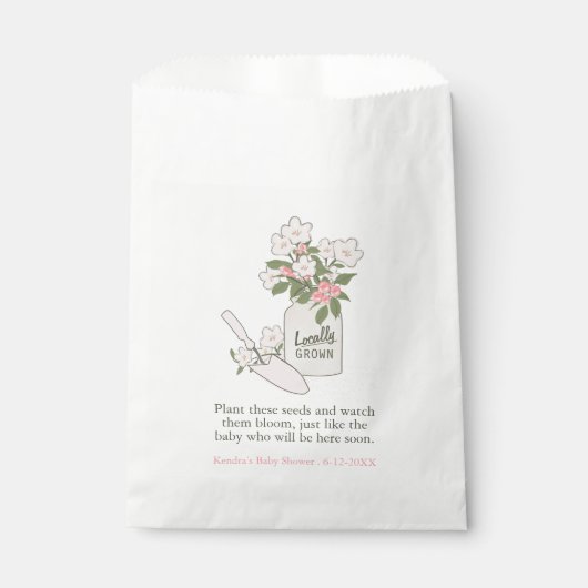 Lokaal geteelde kleine kiemgroenten tuinzaden bedankzakje (Voorkant)