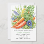 Lokaal geteelde koolvlek Baby shower Kaart (Voorkant)