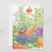 Lokaal geteelde koolvlek Baby shower Kaart (Achterkant)