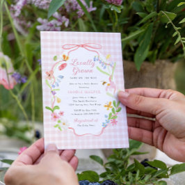 Lokaal Geteelde Lente Bloemen Baby Shower Kaart