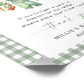 Lokaal geteelde luier Raffle Sign Groenten Salie Poster (Hoek)