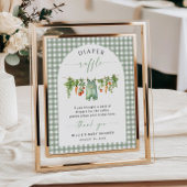 Lokaal geteelde luier Raffle Sign Groenten Salie Poster