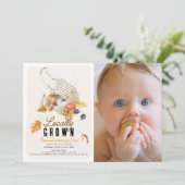 Lokaal geteelde Market Bag Herfst Foto 1e verjaard Kaart (Staand voorkant)