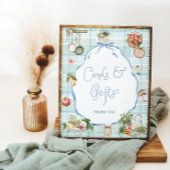 Lokaal geteelde markt Baby shower Kaarten en gesch Poster