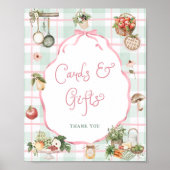 Lokaal geteelde markt Baby shower Kaarten en gesch Poster (Voorkant)