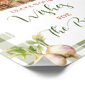 Lokaal geteelde markt Baby shower Wensen voor Baby Poster (Hoek)